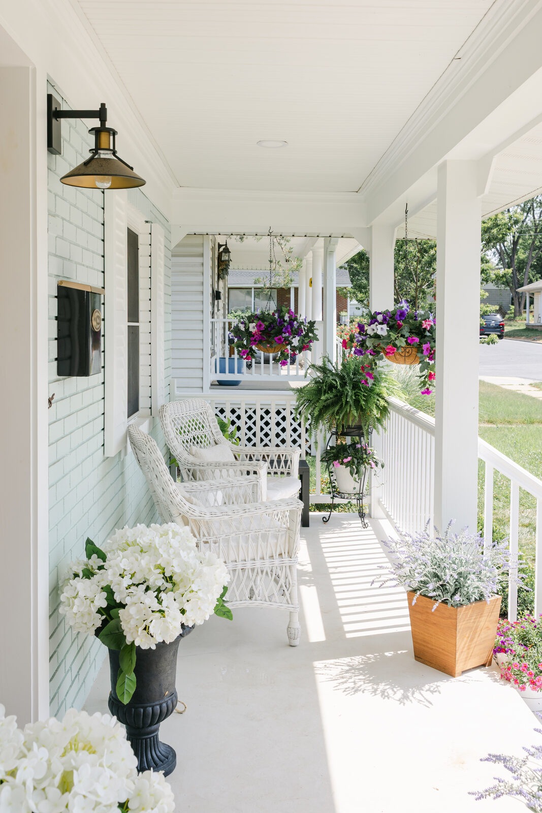 The front porch at Campbell Creek Styling